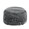 Berretto Militare Retrò Lavato a Tesa Piatta per Uomo e Donna, Design Semplice Usurato, Berretto da Baseball Casual con Visiera ad Becco d'Anatra per Protezione Solare