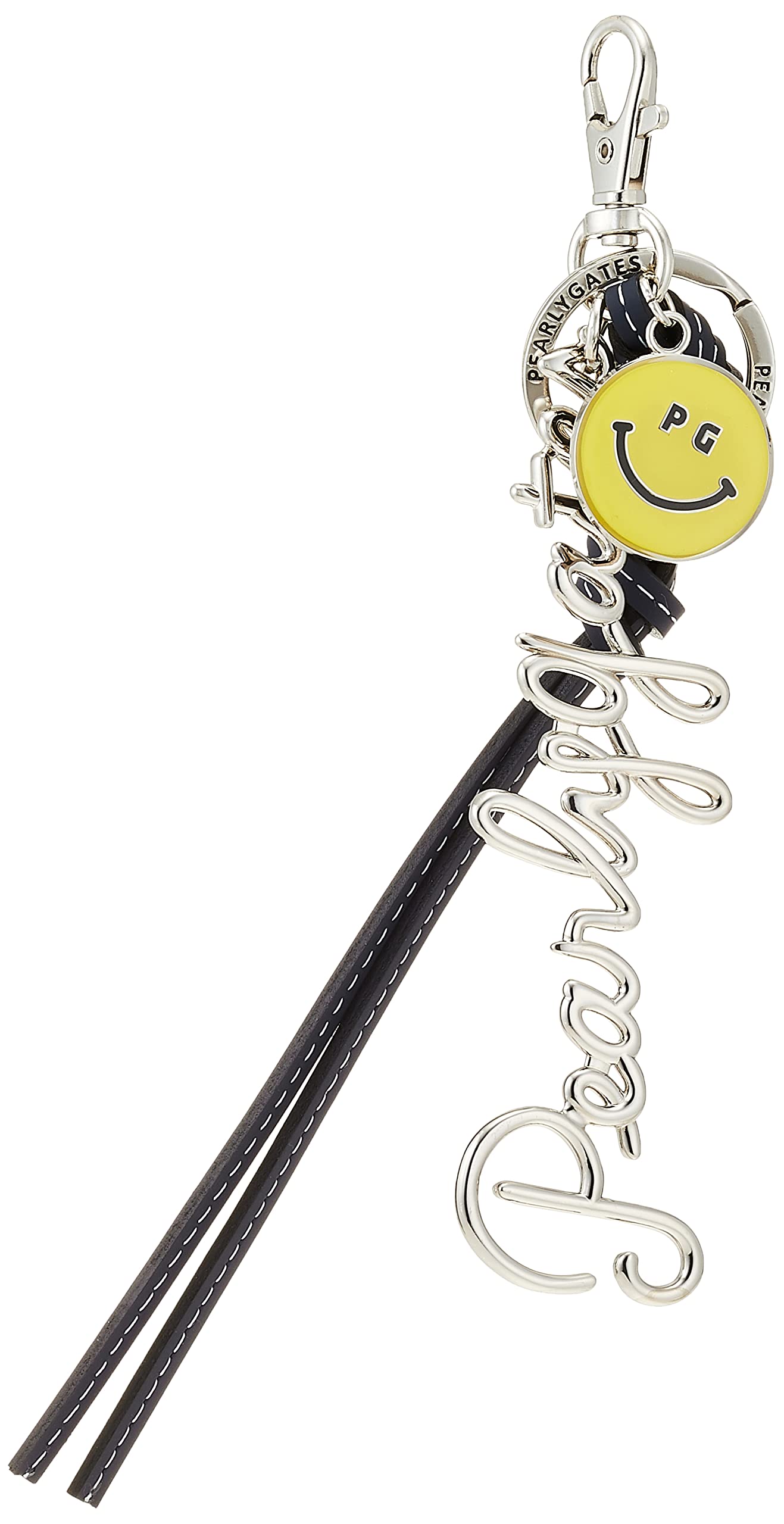 

PEARLY GATES Unisex Charm with Cursive Logo and Marker, Logo Charm: W36 x H125, Marker: Diameter 25 / 053-3184400 120_Navy FR