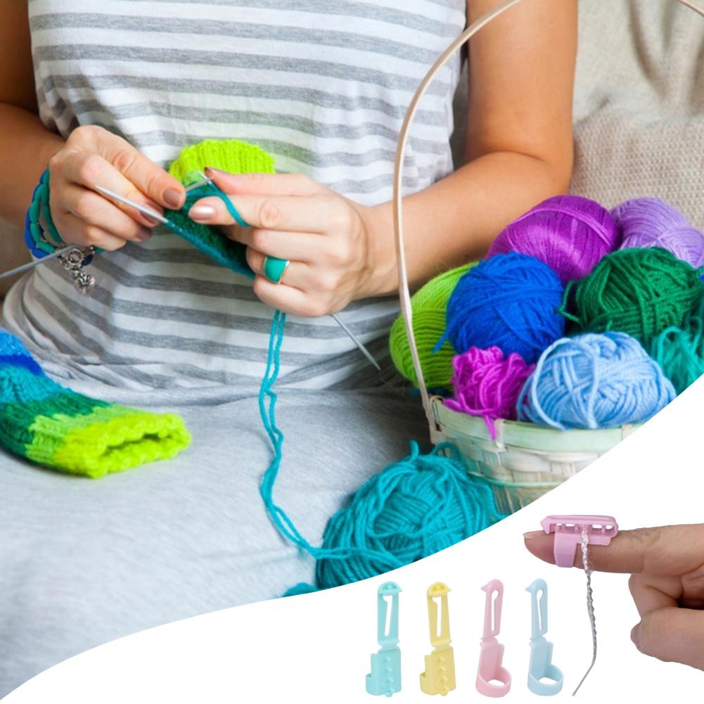 Crochet Gift Idea Adjustable Yarn Guide Ring for Crocheters Knitters Tension Control Tool for Lefties Righties Crochet for Women