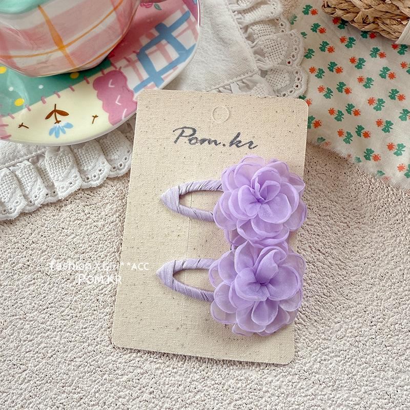 Sneeuw Sneeuw Haarkaart Nieuwe kinderhaarclip Elsa Prinses Haaraccessoires Meisjes zijclip Kleine meisjesclip