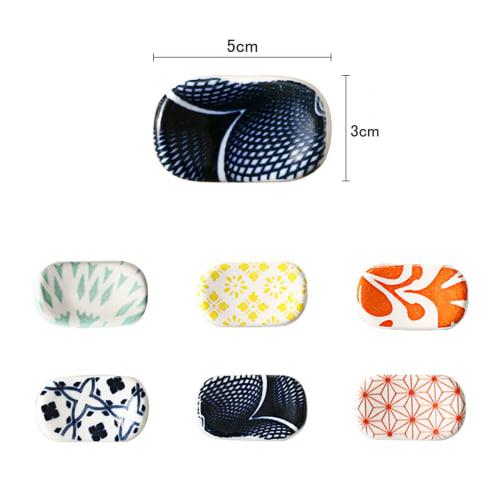 BEYOURCHOI Chopstick Rests, Broad Bean Design, Chopstick Pillow, Chopstick Rest, Chopstick Stand, Japanese Style, Japanese Pattern, Ceramic, Japanese