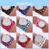 Chic Alloy Case Flower Bracelet Watch For Women With Quartz Movement