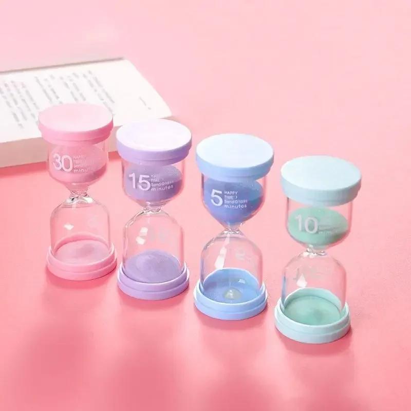 Hourglass Set 1-60 minutes Creative home Chronograph ornaments Plastic safety Sand Clock Hourglass for Children Kids Gift 1pcs
