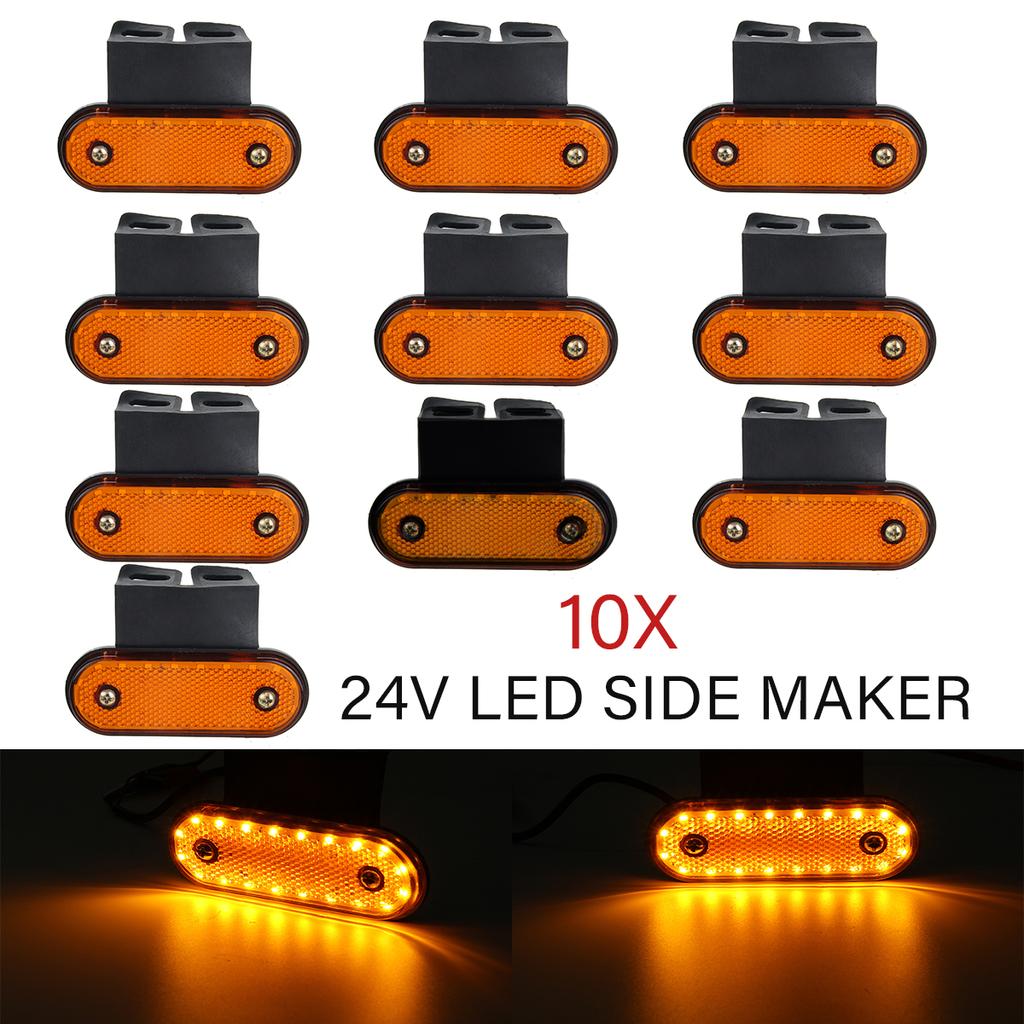 Luci Di Ingombro A LED Per Camion E Rimorchi - 12V Arancioni, IP67 - Foto 2