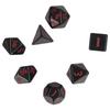 7 stuks Polyhedrale Dobbelstenen Acryl DND Polyhedrale Spel Dobbelstenen Speelgoed voor Tafel SpelRood
