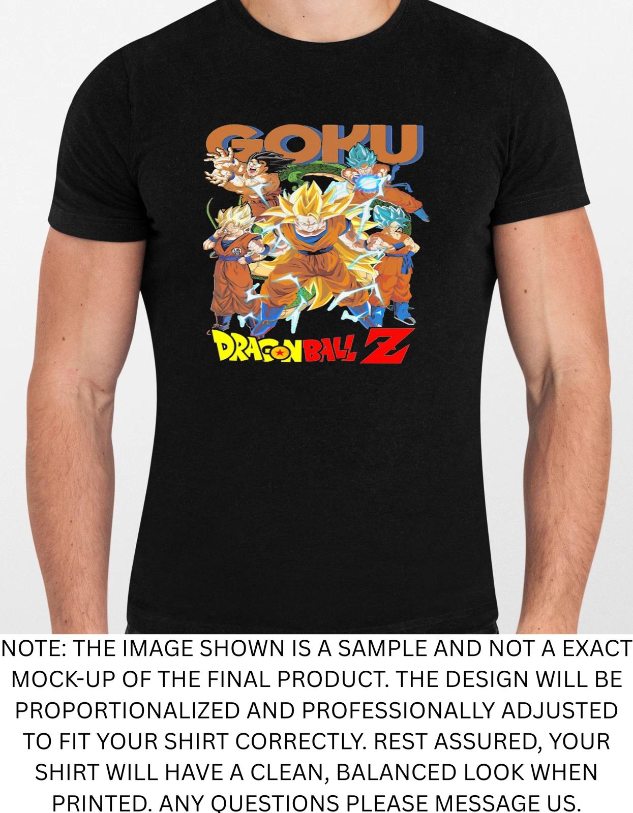 Men s and Women s T-shirts Goku Dragonballz Artwork Graphic XXXXL