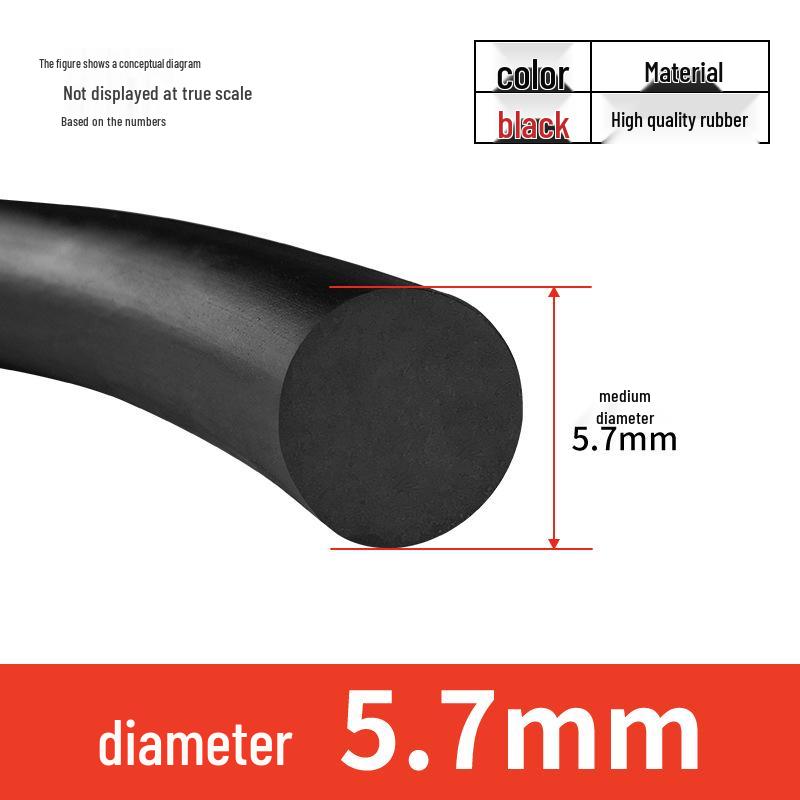 Nitrile Oil & Wear-Resistant Solid O-Ring Seal Strip