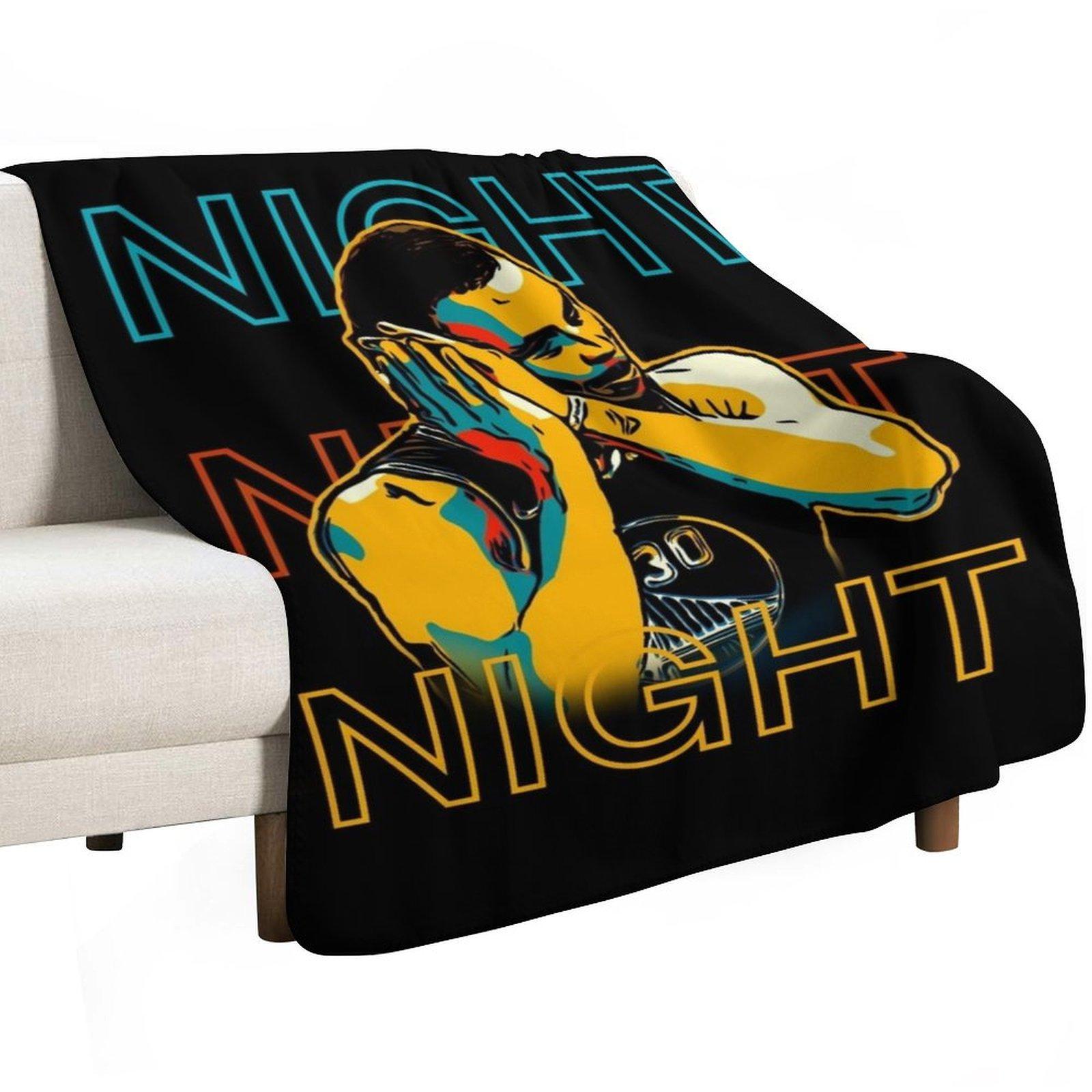 night night Throw Blanket Designers Cute Plaid Baby Blankets 30x40in