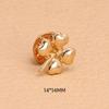 High-End No-Sew Clover Bow Brooch for Shirt Collars