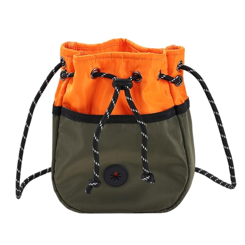 Multiuse Dog Snacks Bag for Training and Walking Drawstring Dog Training Bag with Water Resistant Liners for Outdoor