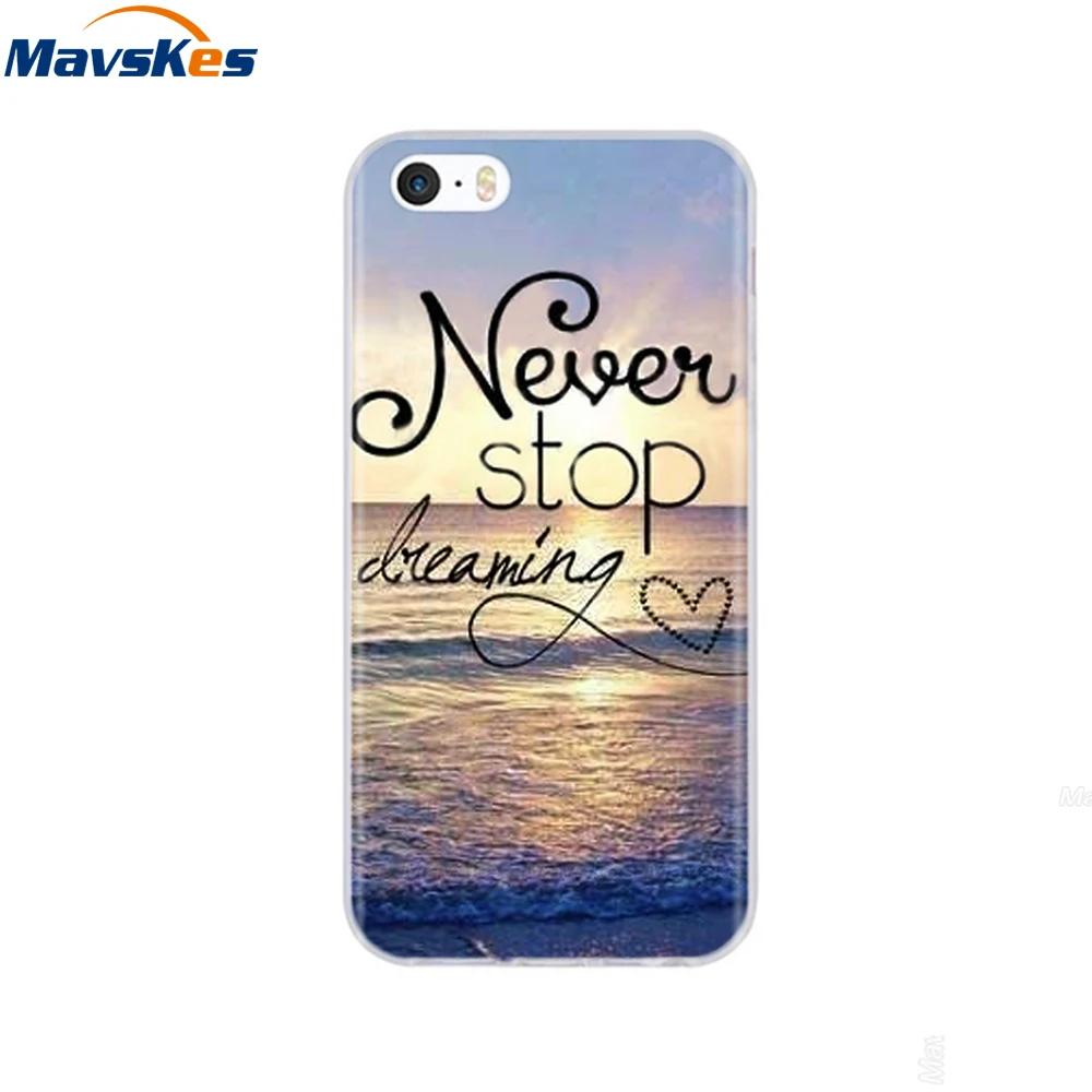 For iPhone 5s SE 5 Case Cover Silicone Soft TPU Cover Print Flower Cute Animal Phone Case For iPhone 6s 6 7 8 Fundas Clear Cases