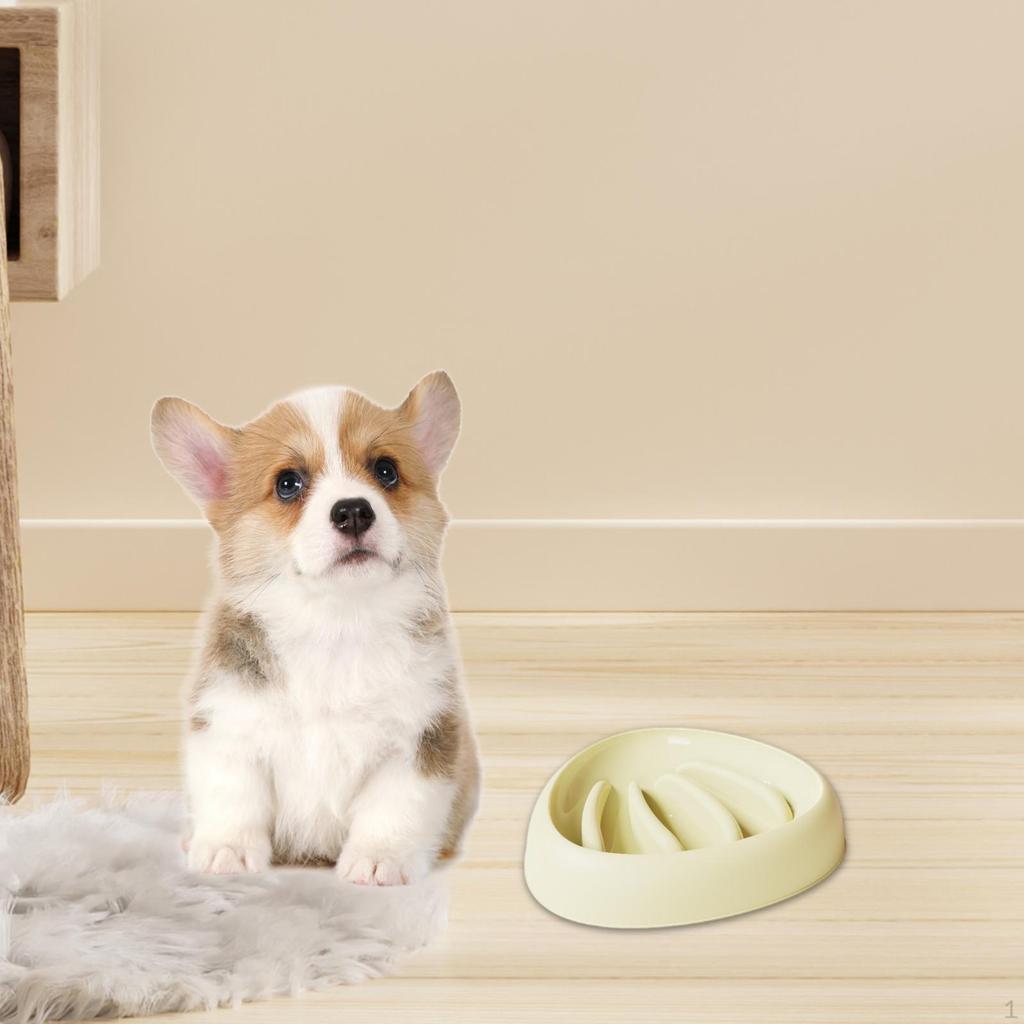 Dog Feeding Bowl Slow Feeder Anti-Bite Anti-Choking Interactive for Small And Medium Dogs