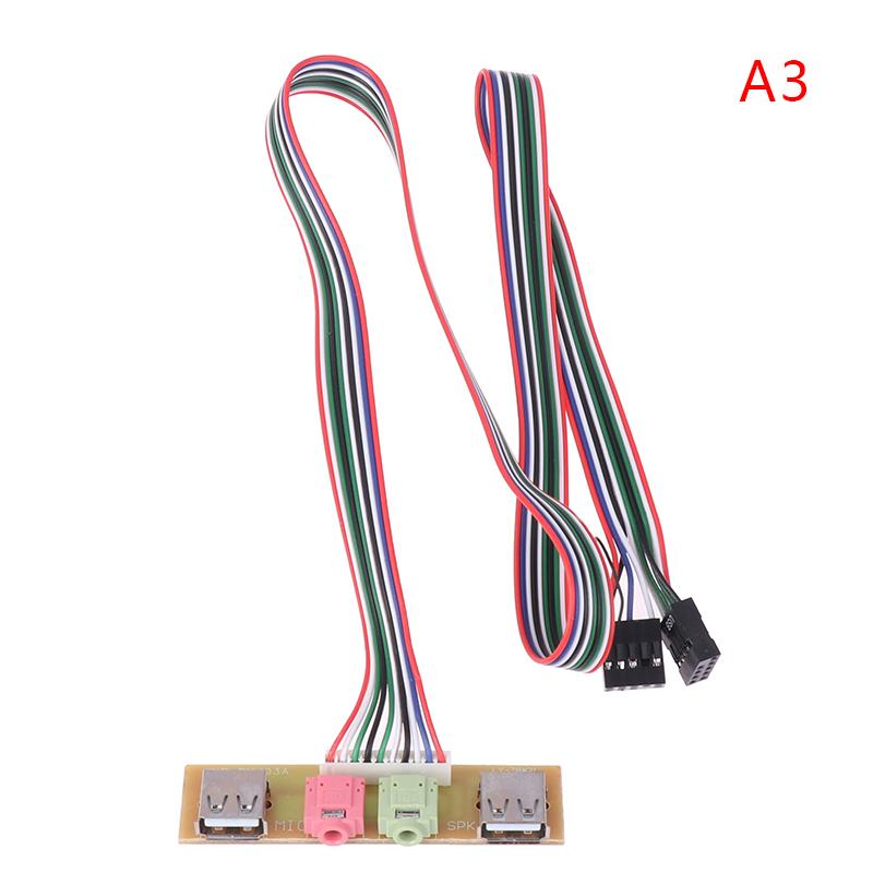 1Pc Computer Chassis Front Panel Audio Jack Front Usb Interface Host Front Bezel Cable
