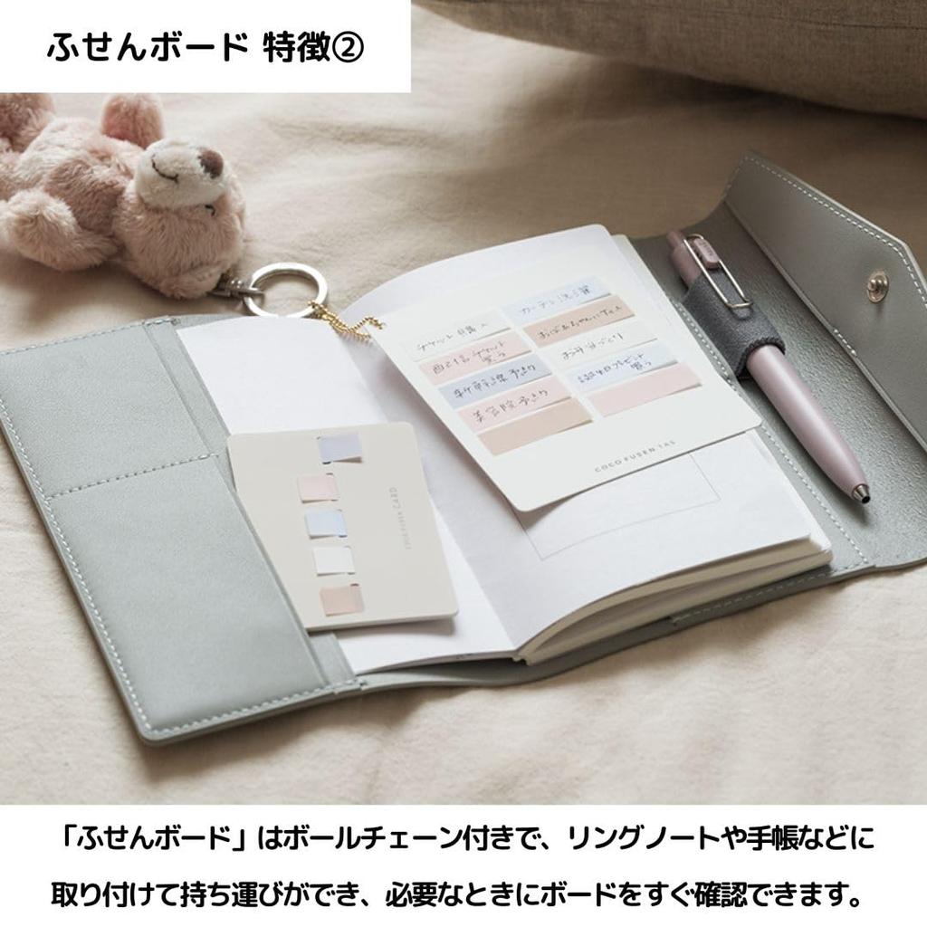 Kanmido Coco Fusen Tasu Sticky Note Board, S, White