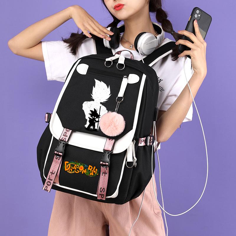 3Pcs/set Anime Dragon Ball Daily Laptop Backpack Lightweight bag for Men Women Travel Bag Student Girl Boy Back To School Unisex Bagpack Mochila