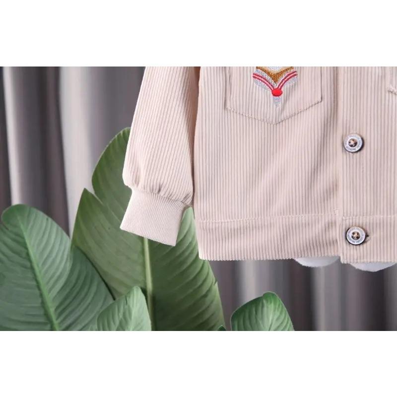 Cute Bear Spring Autumn Long Sleeve Kids Clothes Pants Suits Toddler Children Sportswear Casual Kids Outfits