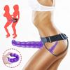 Double Strapon Realistic Dildo Ultra Elastic Harness Strap On Dildo Lesbian Strap-on Dildo Adult Sex Toys for Couples Women Gay