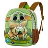 3D Preschool Backpack Single Compartment Grogu, Baby Yoda Green 26X31X11Cm