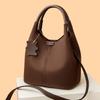 Fashion Handbag - High-end, Large-capacity Vegetable Basket Bag, Soft Leather Shoulder Crossbody Bag Casually