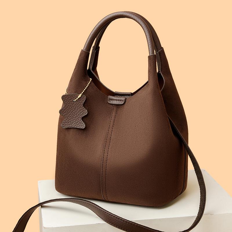 Fashion Handbag - High-end, Large-capacity Vegetable Basket Bag, Soft Leather Shoulder Crossbody Bag Casually