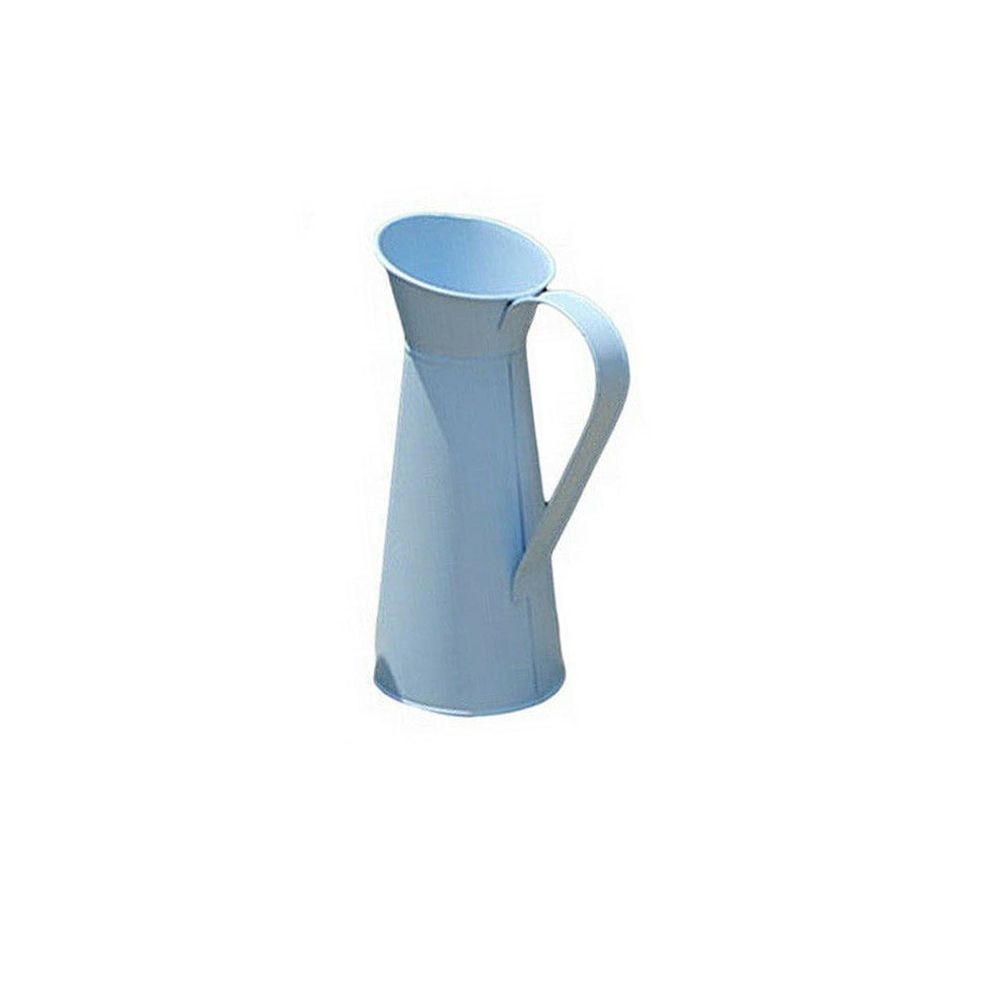 Vintage Home Wedding Flower Vase Tin Pitcher Dried Flower Vase Metal Vase