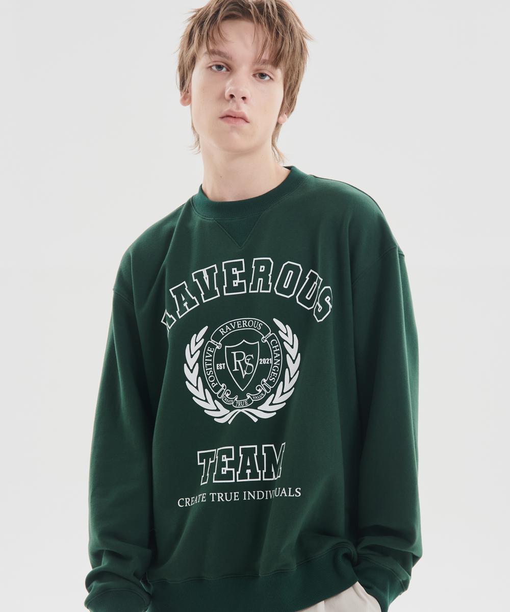 Свитшот с логотипом Raverous Campus Зеленый 1