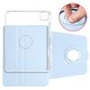 For iPad Air 11 (2025)/(2024) Case Rotating Stand Leather+Clear TPU Detachable Tablet Cover