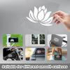 5Pcs Lotus Car Stickers Lotus Yoga Vinyl Car Decals Summer Flower Plastic Vehicle Decoration Decal for Auto Window and Body Cling