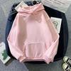 Autumn Casual Women's Solid Hoodie Comfortable Strecth Sweatshirts Loose Pocket Warm Clothes Fashion Street Female Pullovers