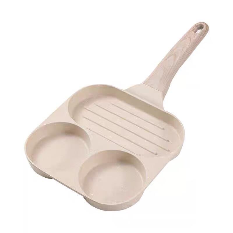 Yetele White 3-in-1 Flat Frying Pan