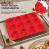 12-Cavity Heart-Shaped Mousse Cake Mold Food Grade Silicone French Pastry Mold  Dessert Making