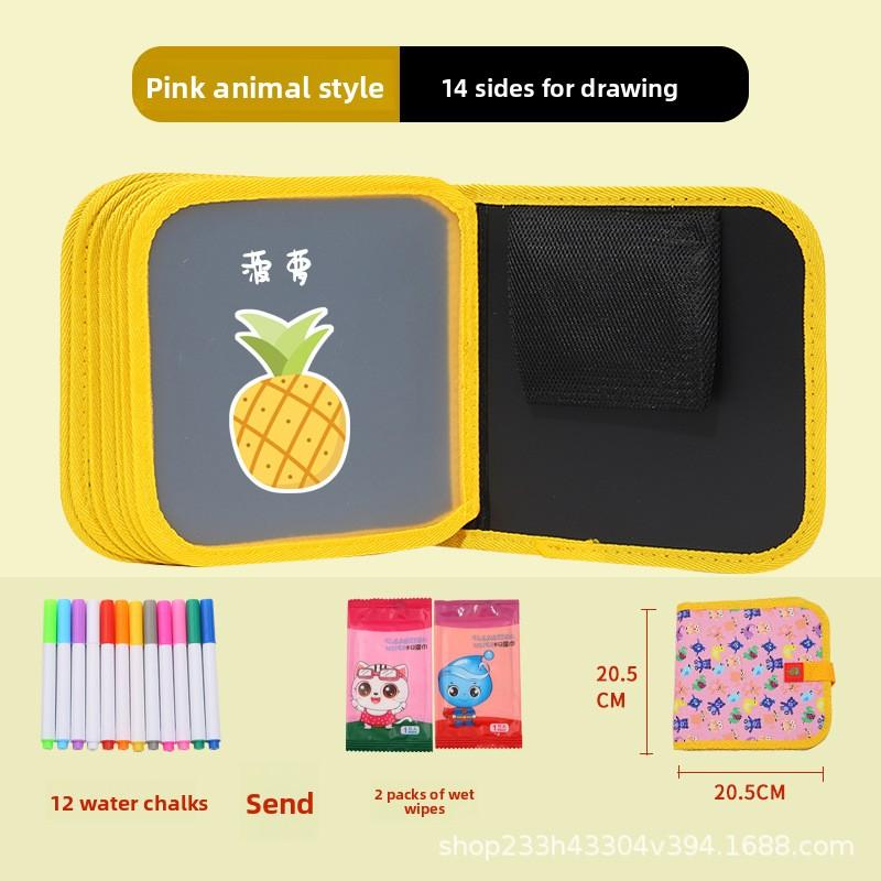 Children's Drawing Board Erasable Painting Book Coloring Water Chalk Cartoon Household Multi-functional Graffiti Drawing Board