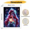 Disney Princess Art Painting Kit Oil Paint Dots Home Wall Decor Sparkle Ariel Flower Glitter