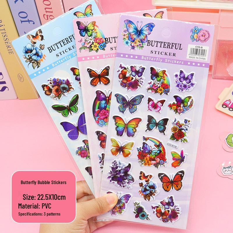 Cross-Border Multi-Style Cute Cartoon Bubble Stickers for Kids