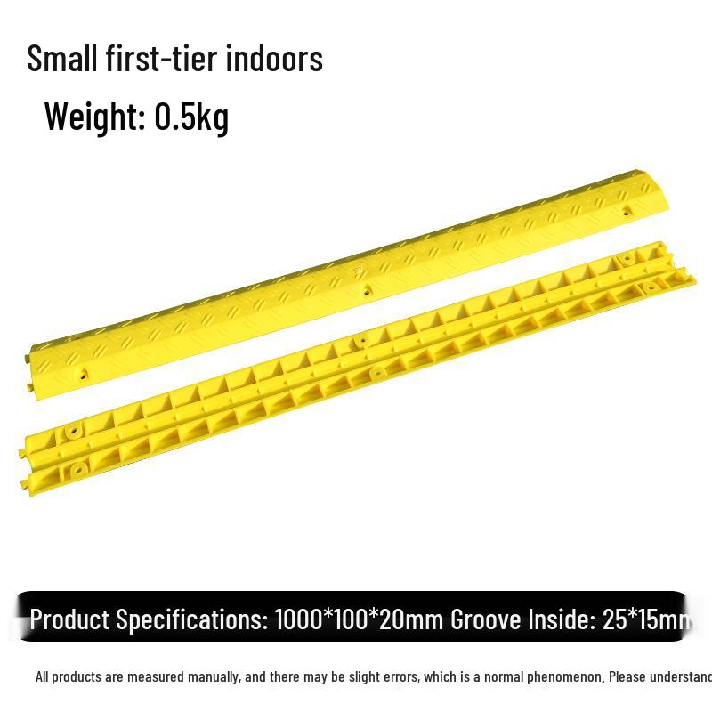 Rubber Cable Protection Trough: Indoor/Outdoor Speed Bump and Anti-Crush Cable Cover Plate