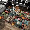 1pc Anime Cartoon Design Office Chair Mat - Cute Monsters and Creatures Decorative Rug for Home, Office, Living Room, Bedroom, Game Room - Non-Slip Ca