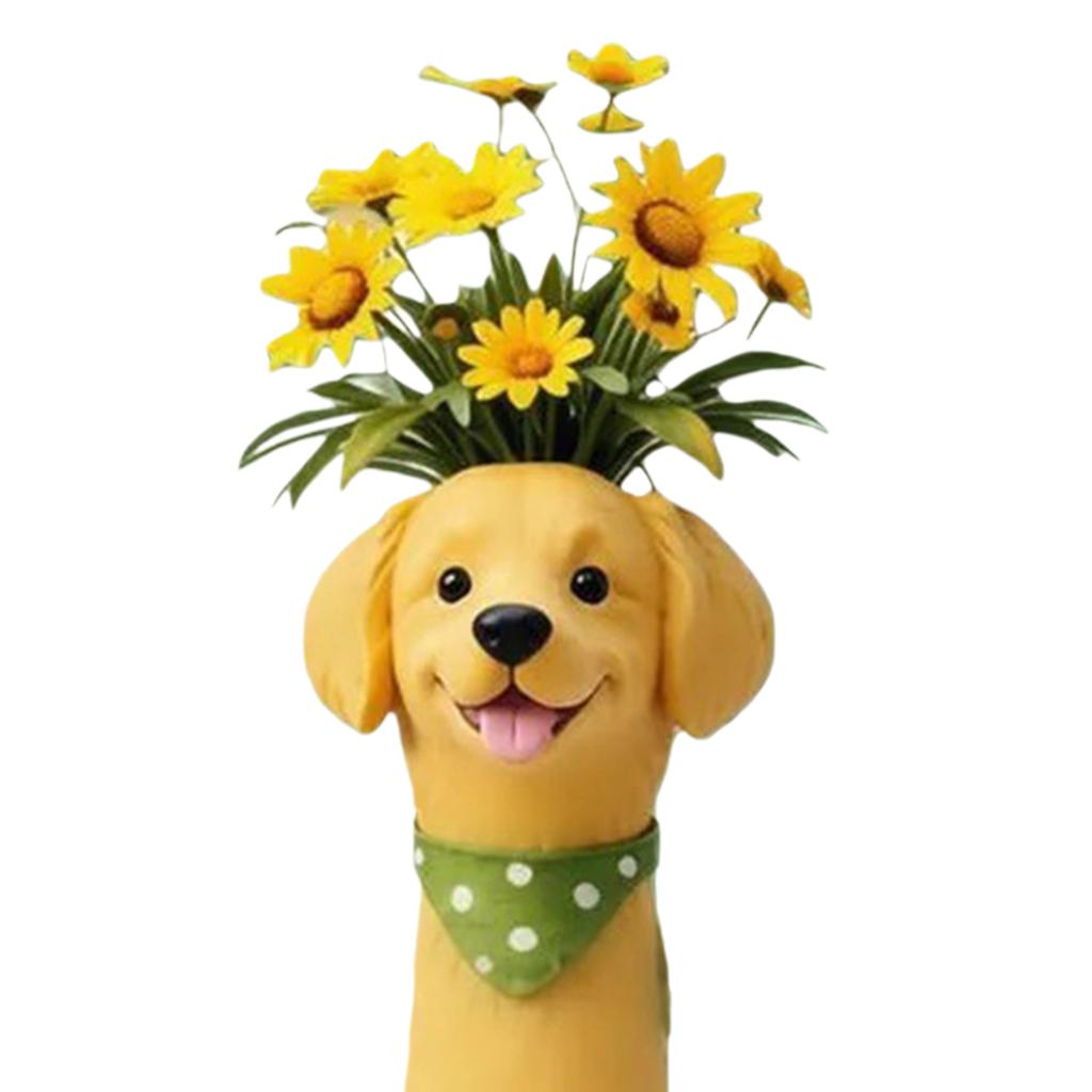 Vase à Fleurs Animal Fantaisiste en Résine Vase à Fleurs Moderne en Forme d'Animal Mignon Ornement Créatif pour la Décoration de la Maison Salon Étagère