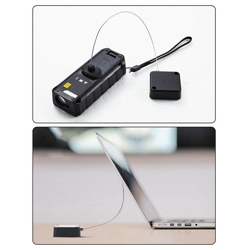 A84E-Retractable Remote Control Tethers, Remote Cable Lock , 6.6Ft /2M Remote Control Security Lock For TV And DVD 8 Pcs