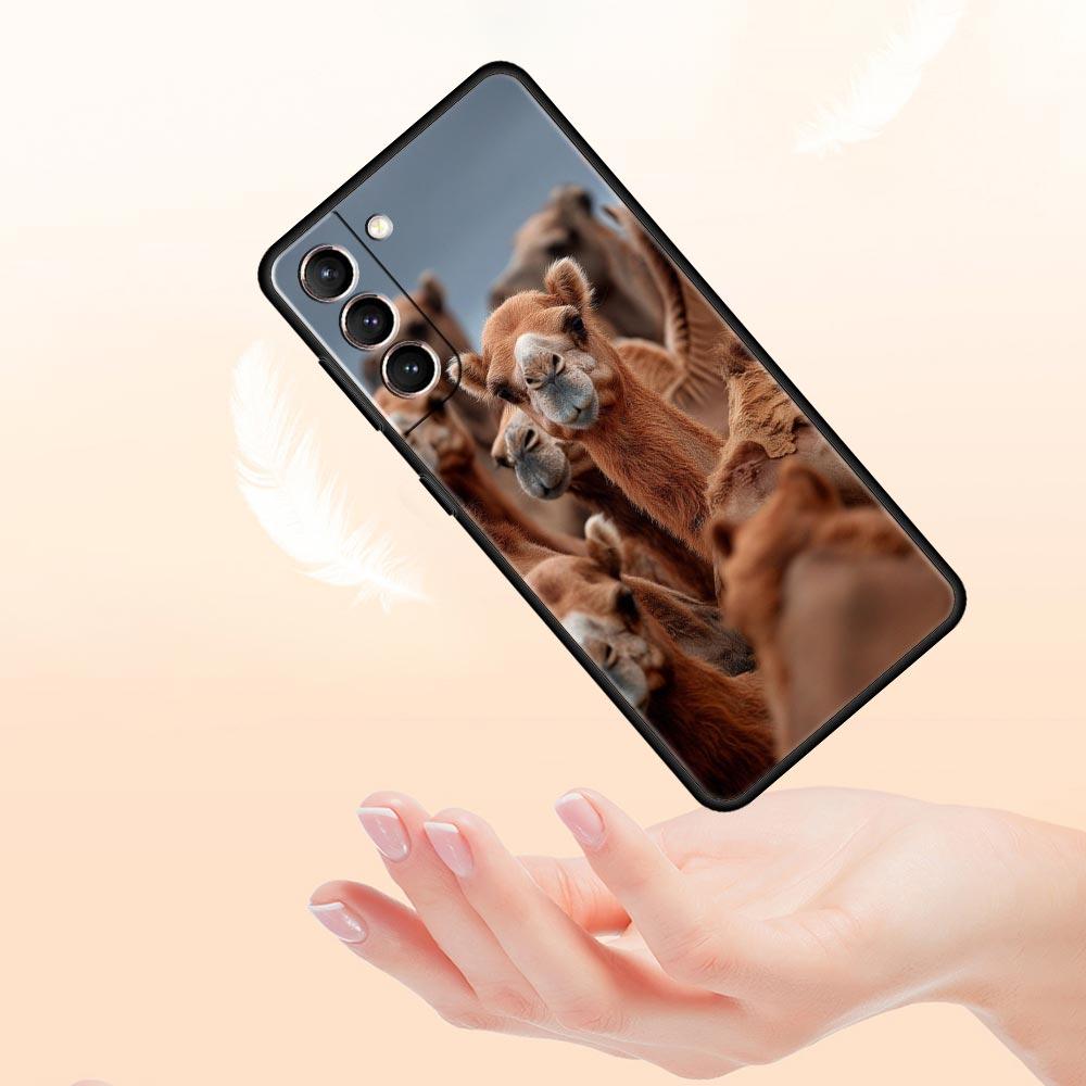 Animal Camel Phone Case for Samsung Galaxy S26 S25 S24 S23 S22 S20 S21 FE Ultra S25 Edge Plus 5G Soft TPU Cover Fundas Capas Bag