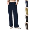 Women's Fashionable Casual Corduroy High-waisted Slimming Straight Leg Trousers