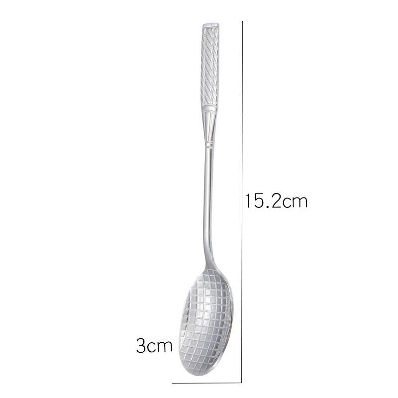 1PC Stainless Steel Badminton Racket Coffee Spoon Colorful Ice Cream Tea Spoon Drinkware