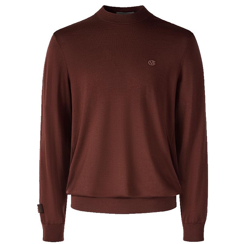 

Giovanni Valentino Men s Merino Wool Semi-High Collar Sweater XL