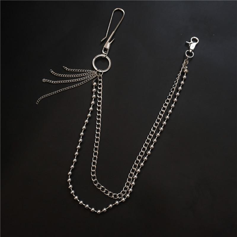 European-American Tassel Hip-Hop Waist & Trouser Chain: Multi-Layer Metal Accessory