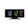 Digital Desk Clock with Humidity Display | Large Digits, Minimalist, LED