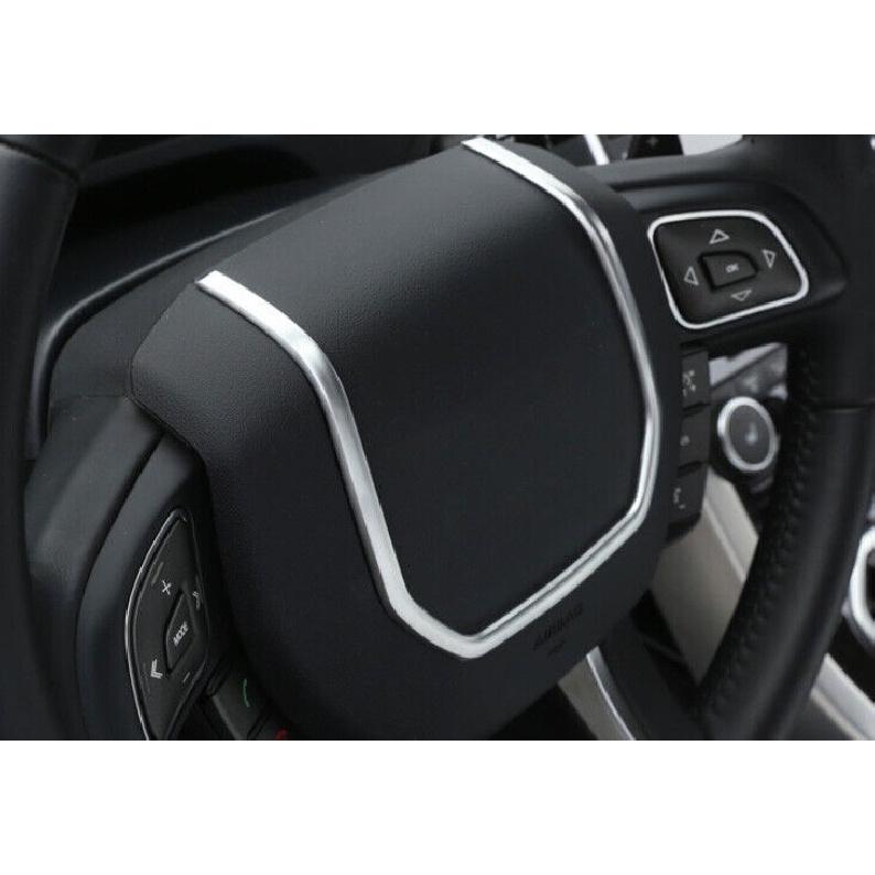 For Range Rover Evoque 2012-2019 Matte Silver Steering Wheel Sheet Cover Trim 1*