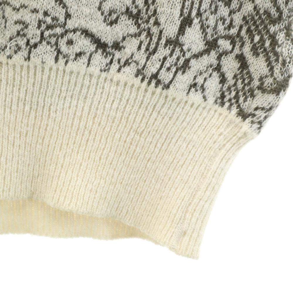 YVES SAINT LAURENT tricots 80s 90s Old wool blend mohair blend Overall handle Long sleeve sweater Men's Used
