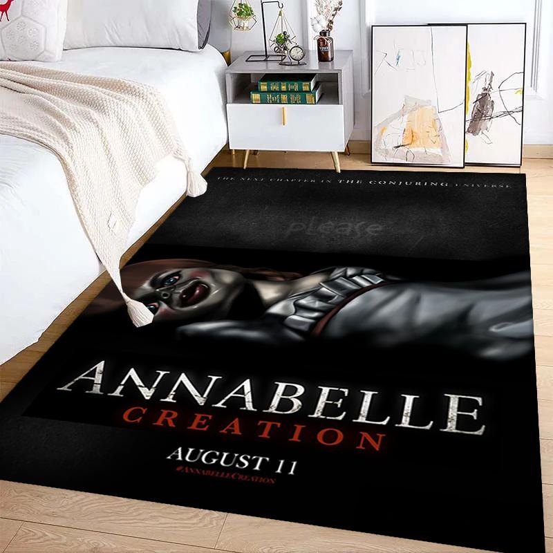 Creepy Doll Haunts Scream Fest carpet Suitable for all seasons Home Decor Dormitory decoration Bathroom mat Christmas gifts