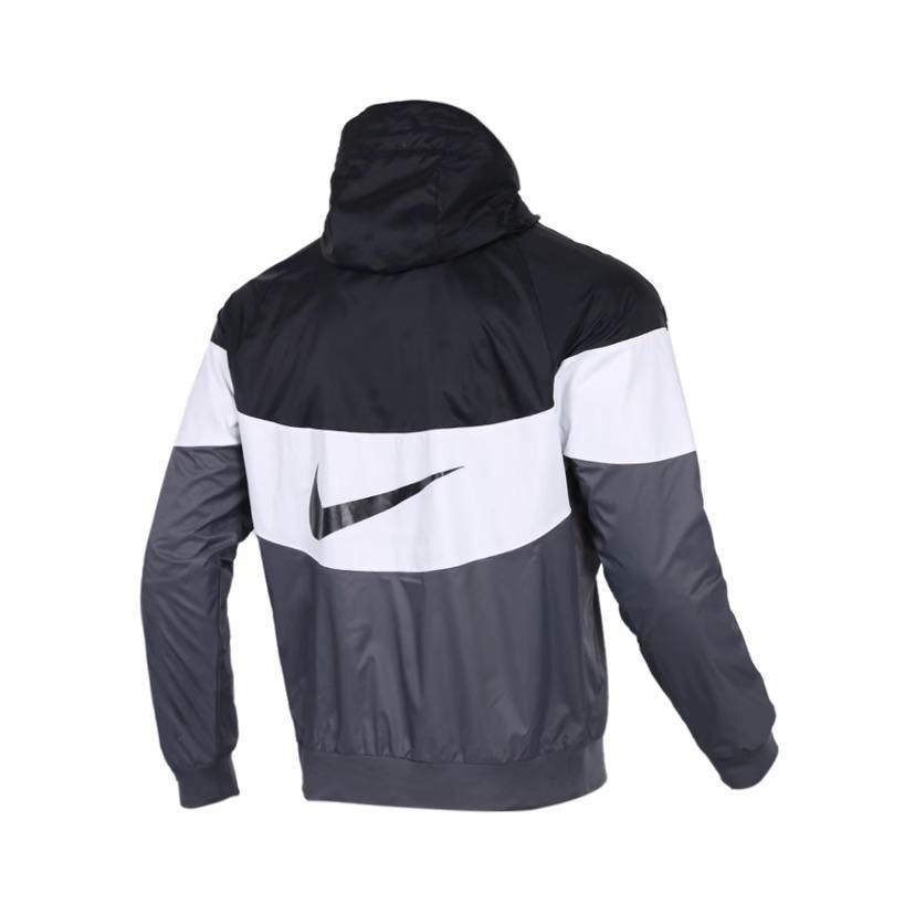 Nike Pánská tkaná větrovka Windrunner Černá Šedá AJ1397-010