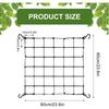 Elastic Polyester Growing Tent Stretchable Mesh Trellis Net Plant Support With 4 Hooks Support Garden Vegetables Vine Plants