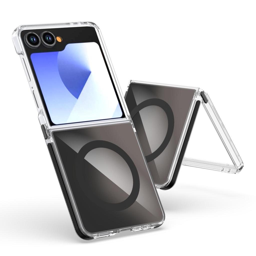 Husă magnetică Samsung Z Flip 7 Chameleon – Husă protectoare transparentă compatibilă cu șnur